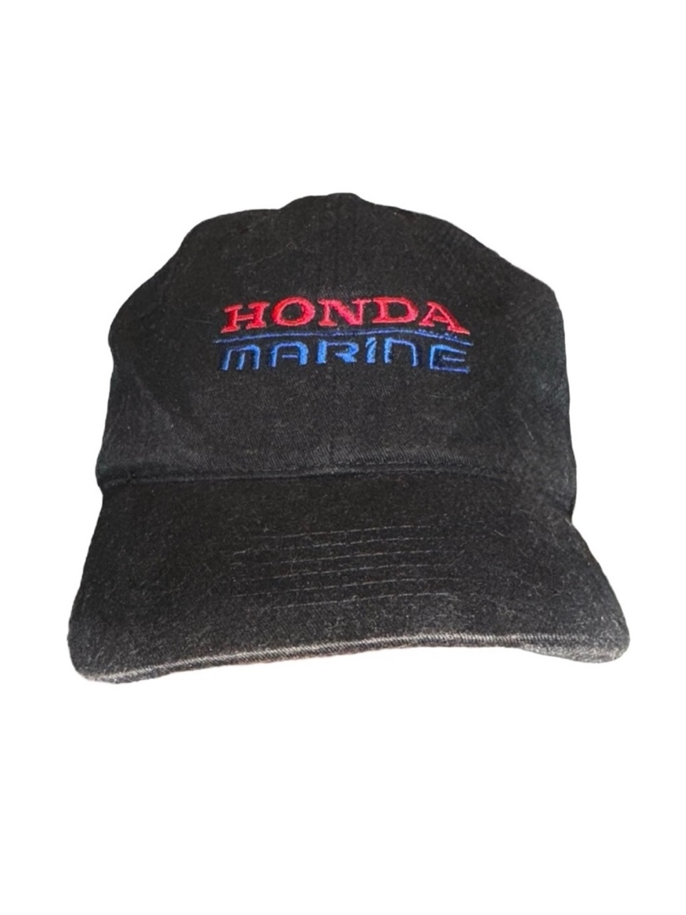 Black Vintage Honda Marine Cap